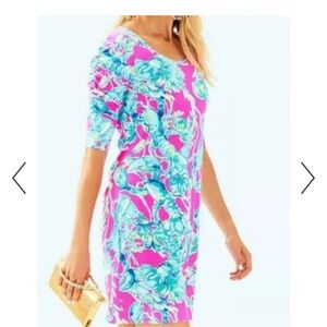 Lilly Pulitzer La Jolla Dress with Lobster in “In Love Pink”. Size M.